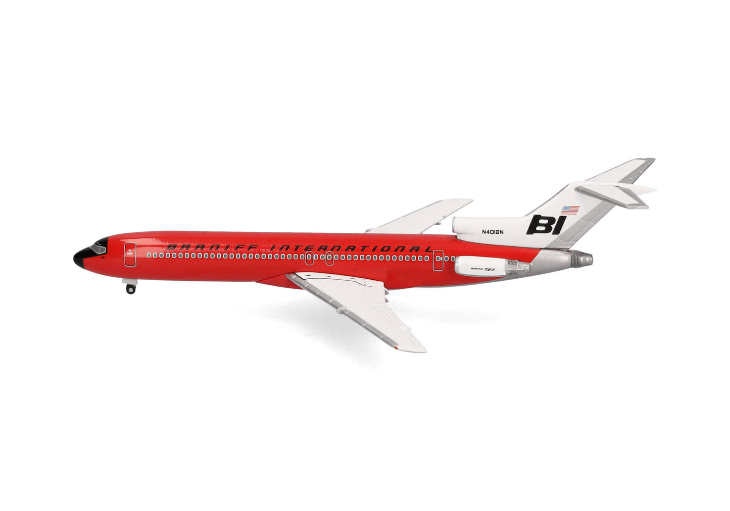 1/500 Braniff International Boeing 727-200 Solid Red N401BN