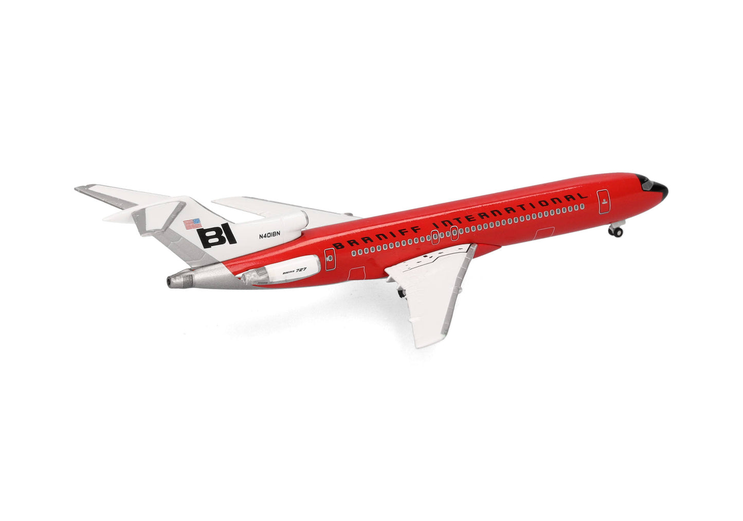 1/500 Braniff International Boeing 727-200 Solid Red N401BN
