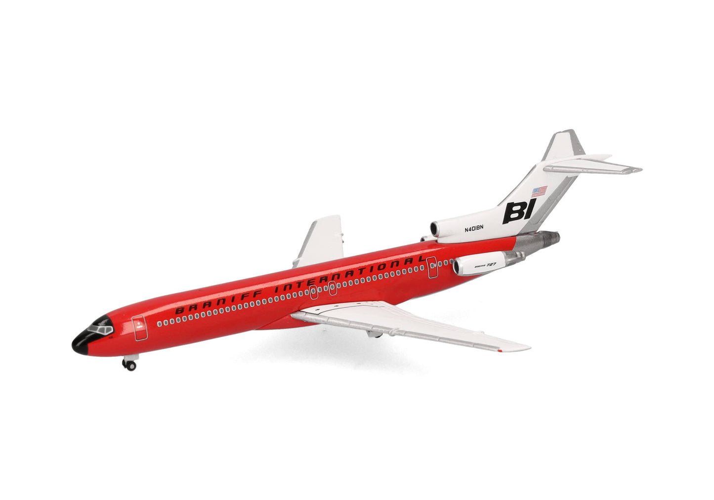 1/500 Braniff International Boeing 727-200 Solid Red N401BN