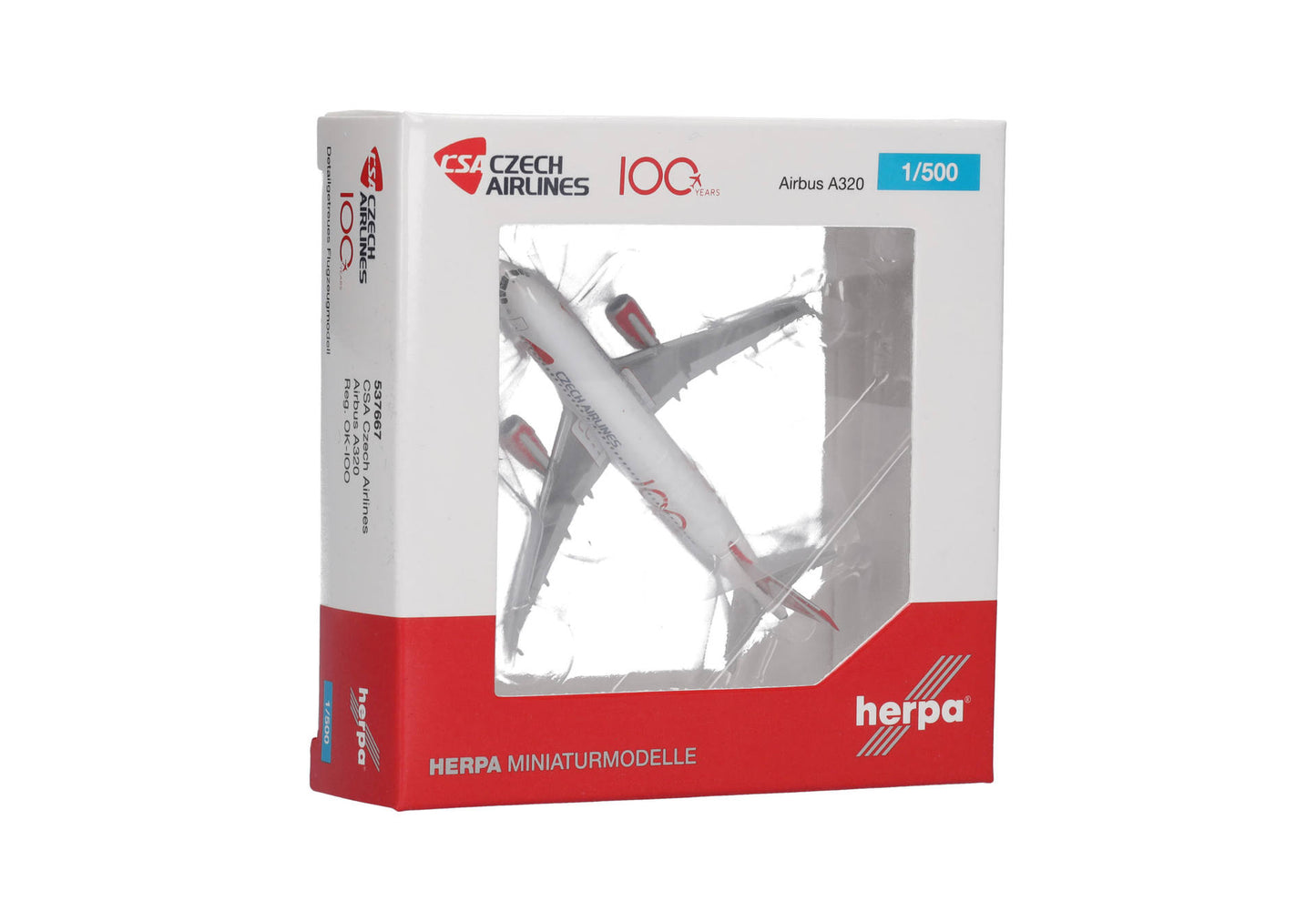 1/500 CSA Czech Airlines Airbus A320 "100 Years" OK-100