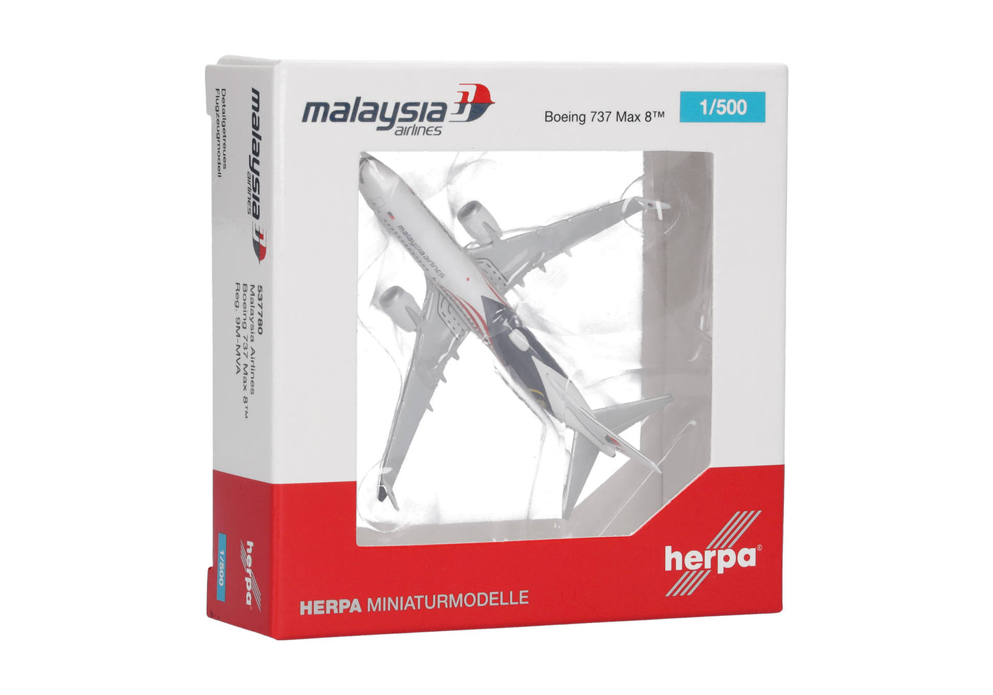 1/500 Malaysia Airlines Boeing 737 Max 8 9M-MVA