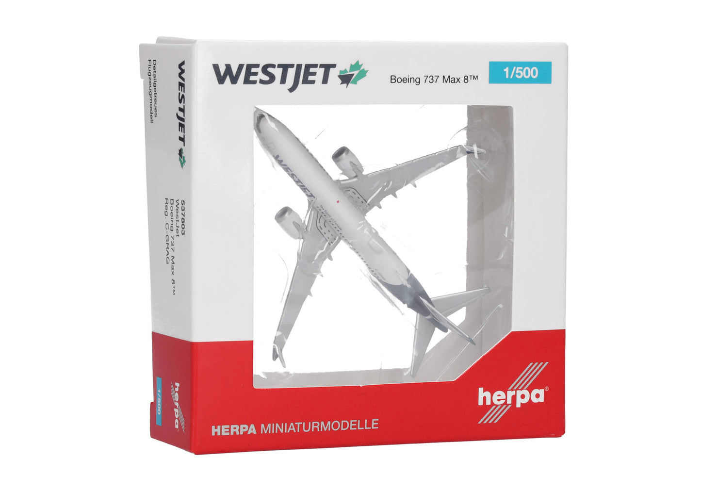 1/500 Westjet Boeing 737 Max 8 C-GRAG