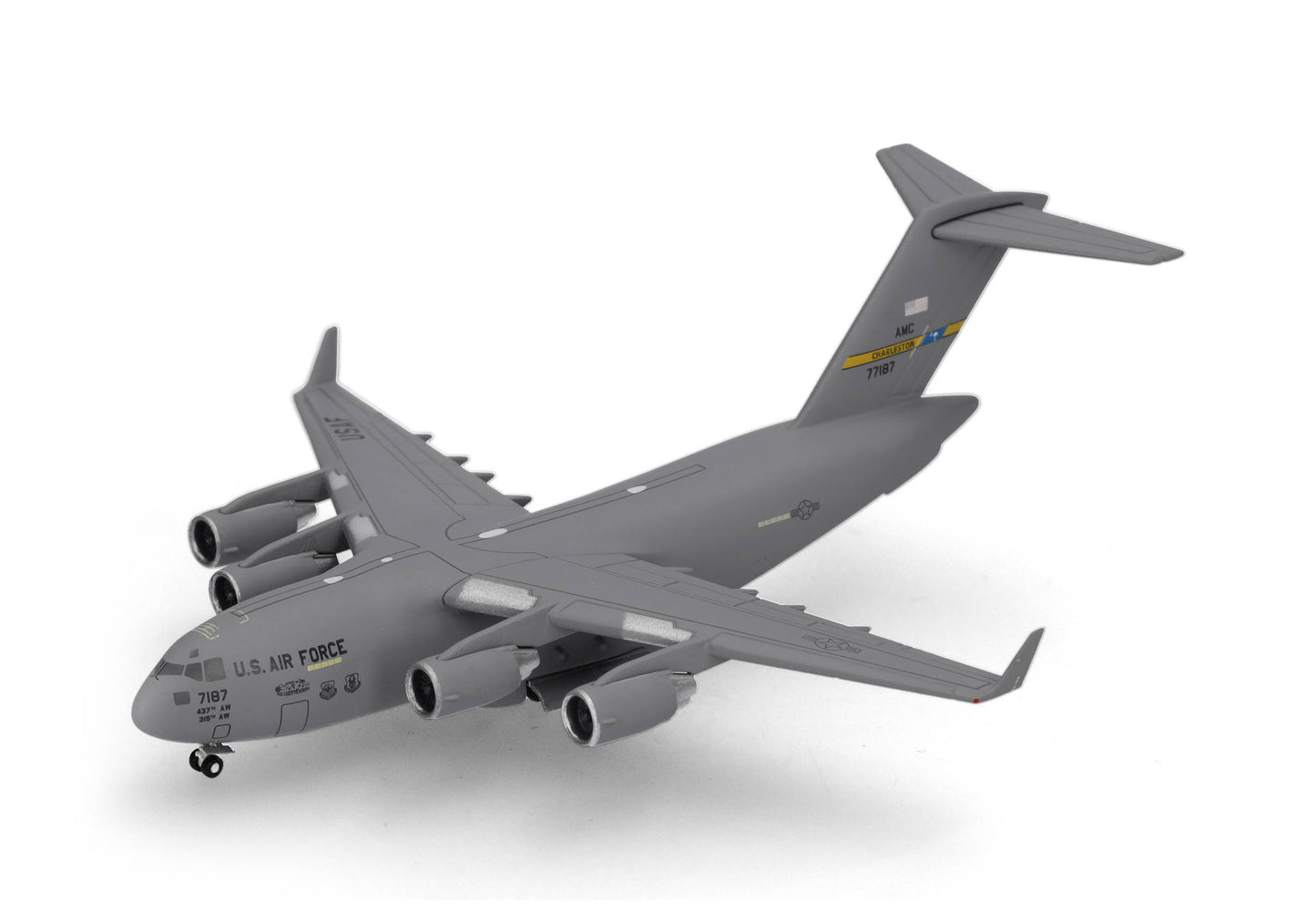 1/500 U.S. Air Force Boeing C-17A Globemaster III 437th Airlift Wing Charleston Air Base "Spirit of the Candy Bomber" 07-7187