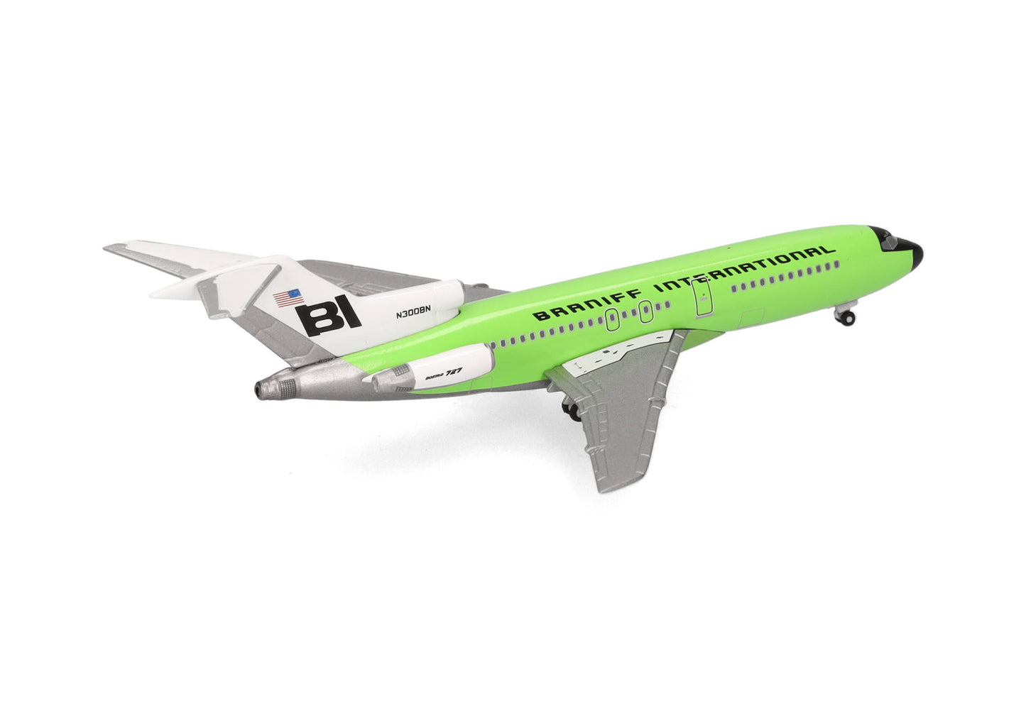 1/500 Braniff International Boeing 727-100 Solid Lime Green N300BN
