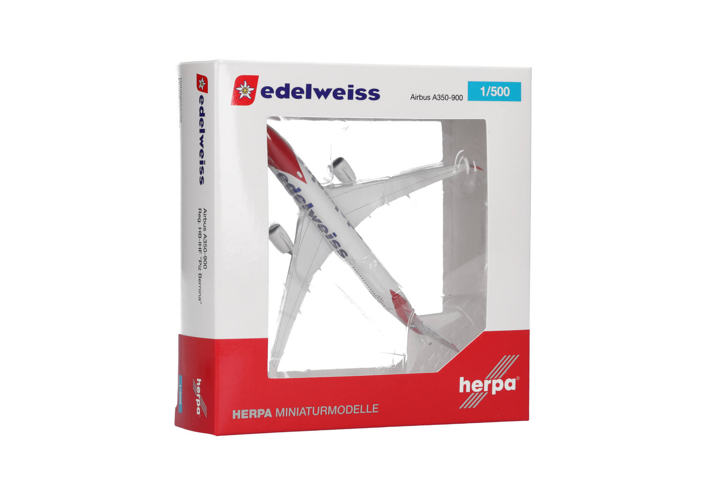 1/500 Edelweiss Air Airbus A350-900 HB-IHF "Piz Bernina"