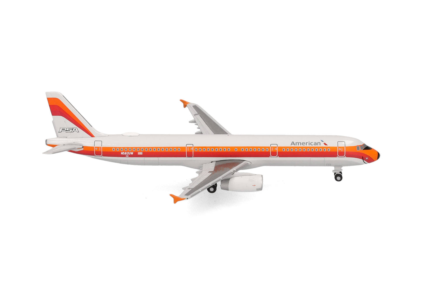 1/500 American Airlines Airbus A321 PSA Heritage Livery N582UW
