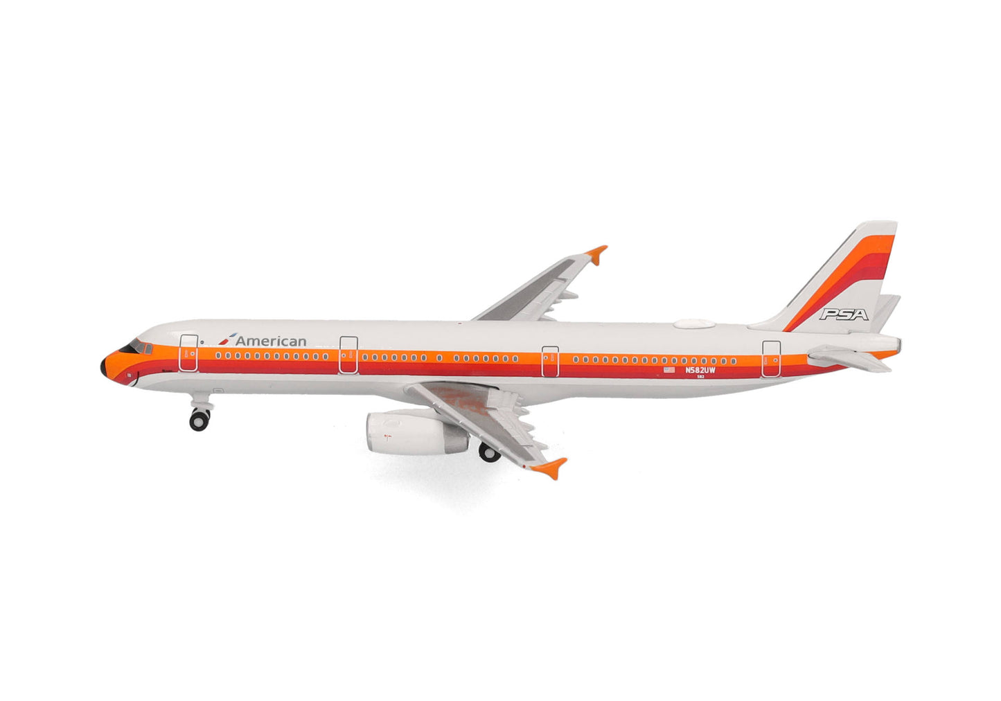 1/500 American Airlines Airbus A321 PSA Heritage Livery N582UW