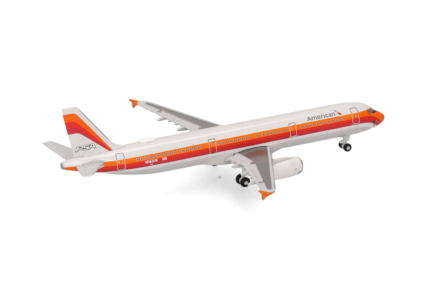 1/500 American Airlines Airbus A321 PSA Heritage Livery N582UW