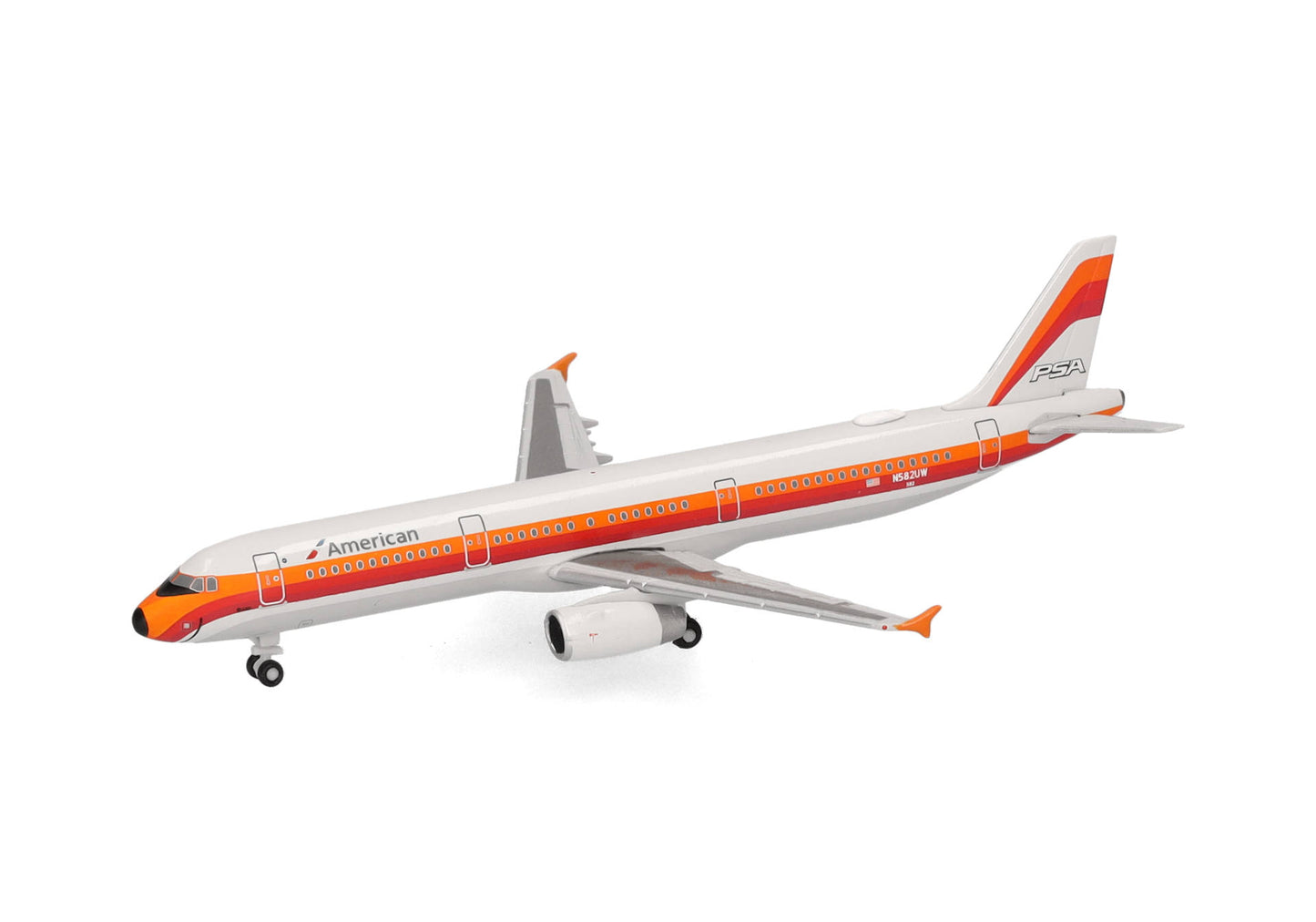 1/500 American Airlines Airbus A321 PSA Heritage Livery N582UW