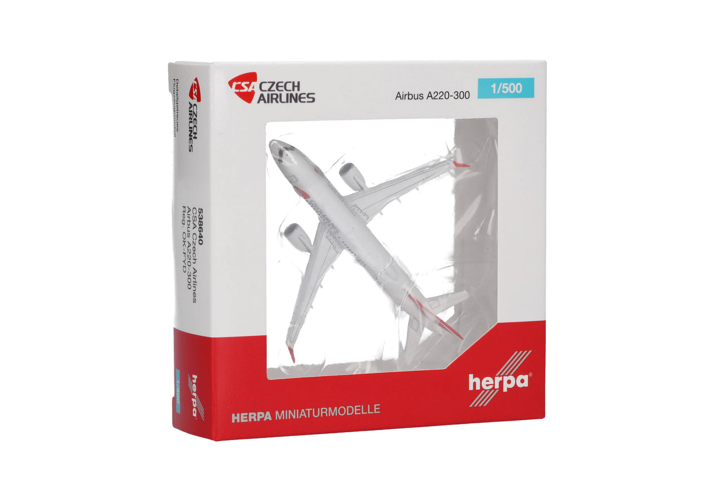 1/500 CSA Czech Airlines Airbus A220-300 OK-FYD