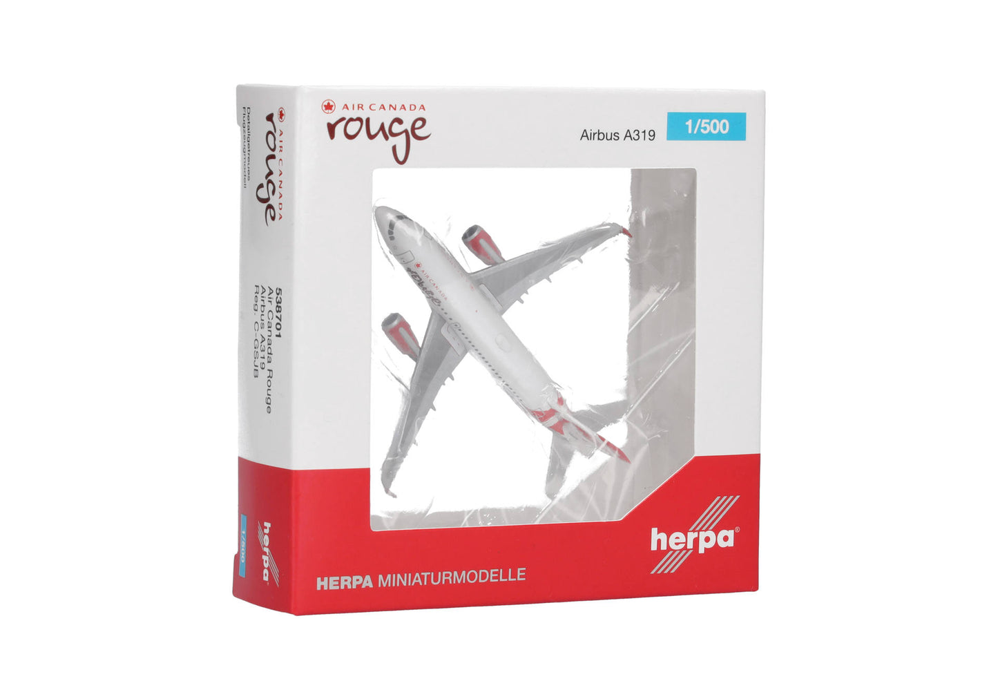 1/500 Air Canada Rouge Airbus A319 C-GSJB