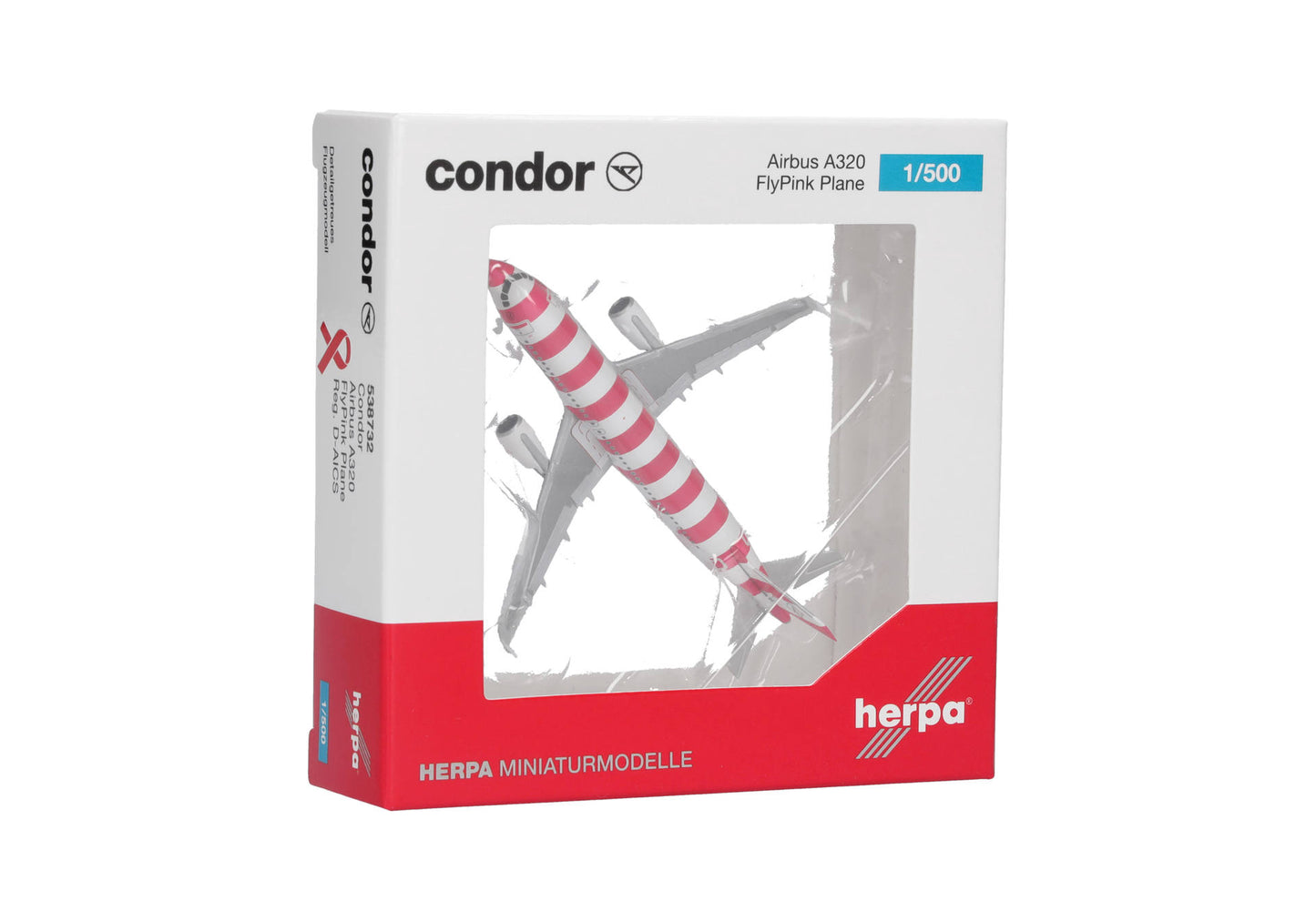 1/500 Condor Airbus A320 "Flypink Plane" D-AICS