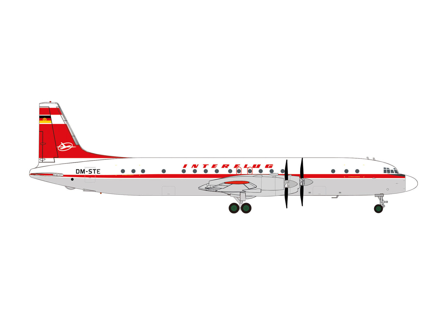 1/500 Interflug Ilyushin Il-18 DM-STE
