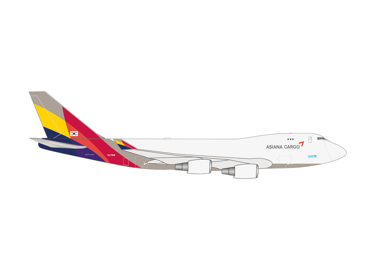 1/500 Asiana Cargo Boeing 747-400F HL7616