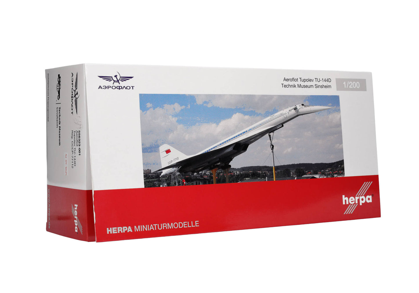 1/200 Aeroflot Tupolev TU-144D Technik-Museum Sinsheim CCCP-77112