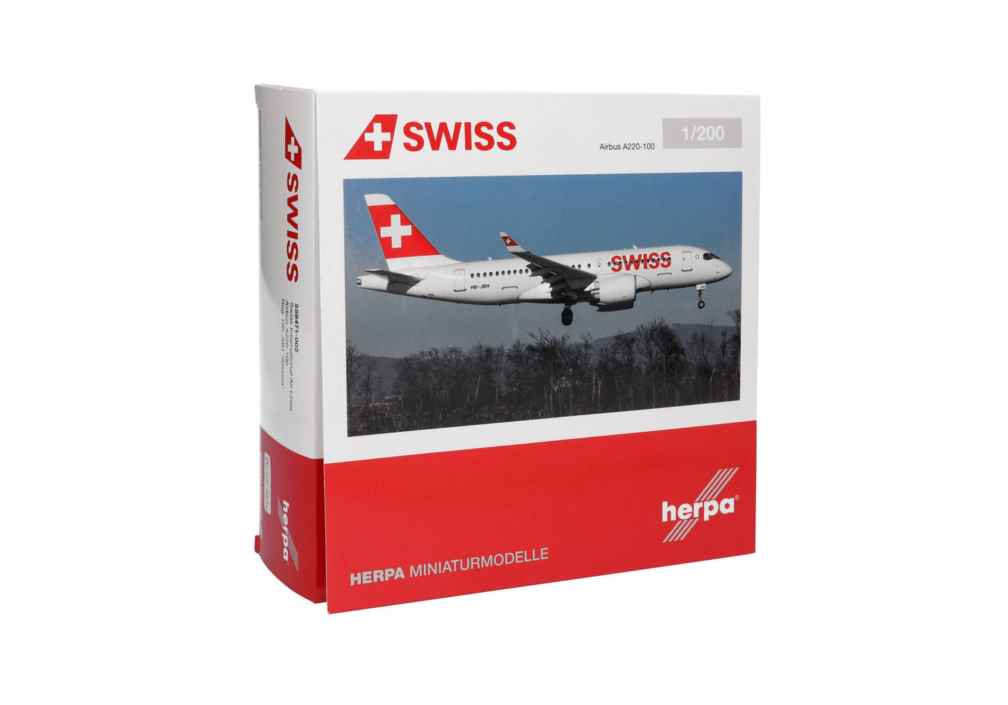 1/200 Swiss International Air Lines Airbus A220-100 HB-JBH