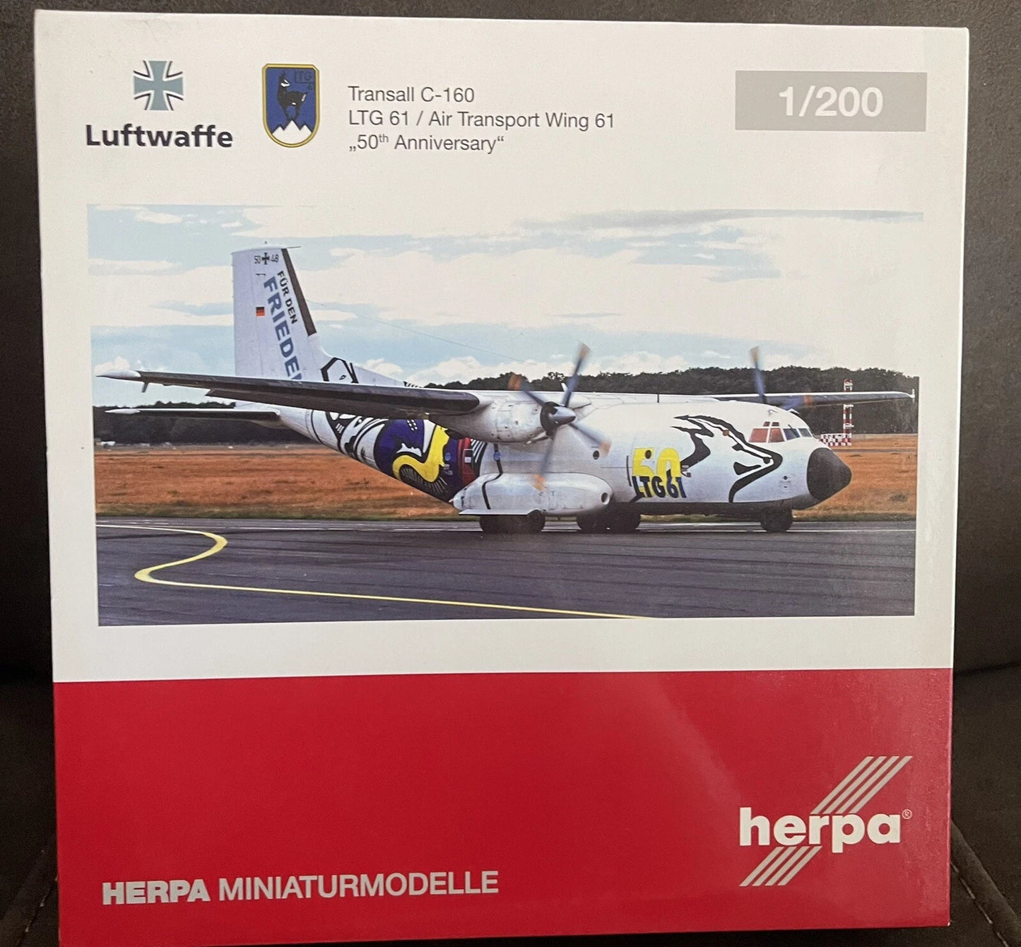 1/200 Luftwaffe Transall C-160 LTG 61 / Air Transport Wing 61 "50th Anniversary" 50+48