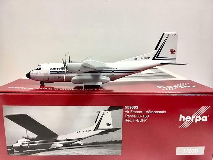 1/200 MUSÉE Air France Aéropostale Transall C-160 F-BUFP