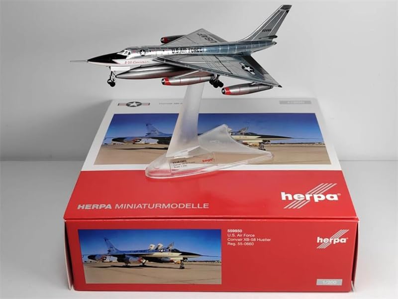 1200 U.S. Air Force Convair XB-58 Hustler with Removable Landing Gear 55-0660