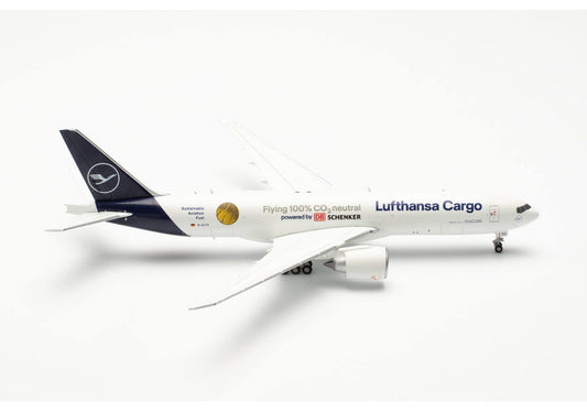 1/400 Lufthansa Cargo Boeing 777F "Sustainable Fuel Powered by DB Schenker" D-ALFG "Annyeonghaseyo Korea"