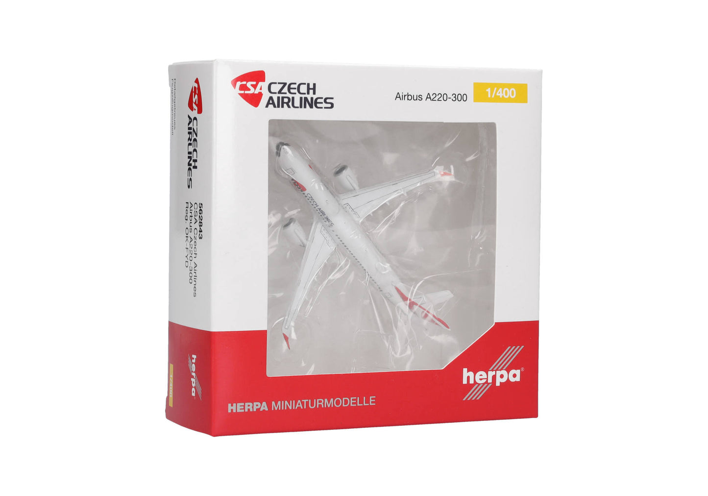 1/400 CSA Czech Airlines Airbus A220-300 OK-FYD