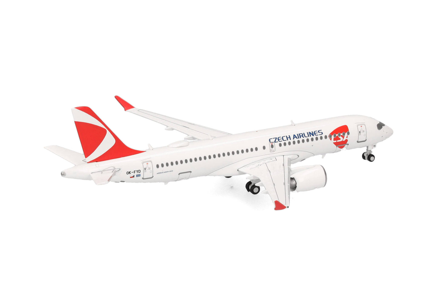 1/400 CSA Czech Airlines Airbus A220-300 OK-FYD