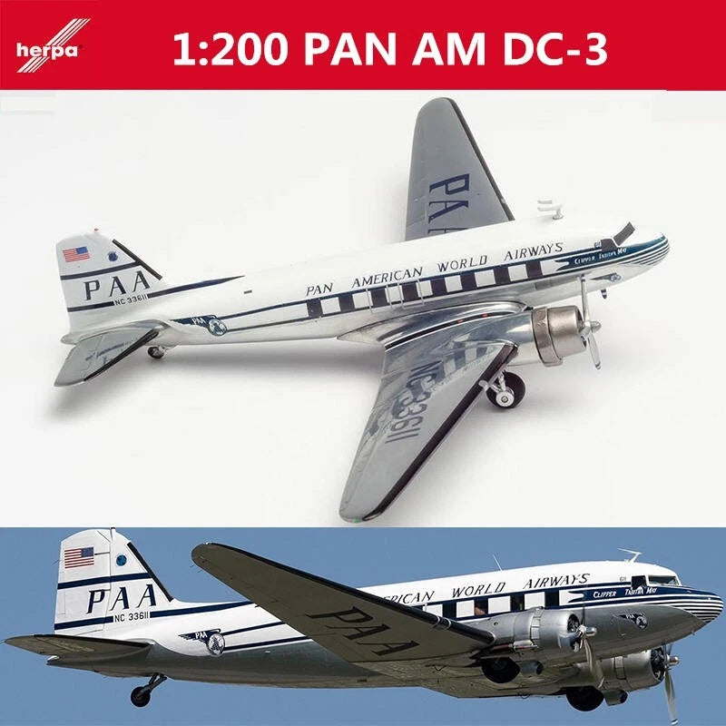 1/200 Pan American World Airways Douglas DC-3 NC33611 "Clipper Tabitha May"