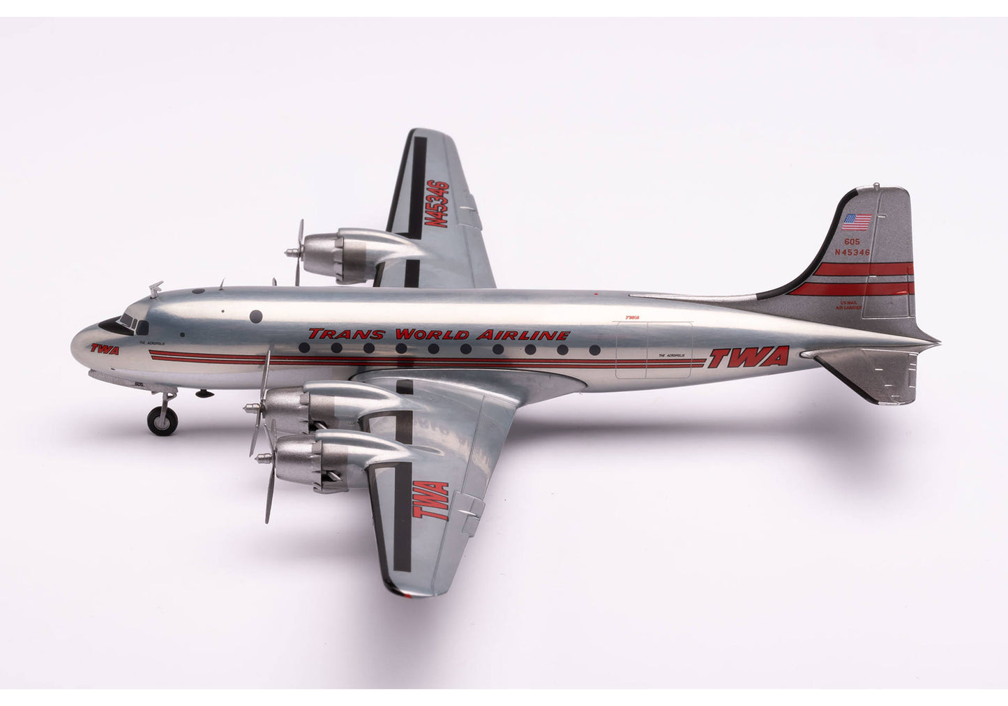 1/200 TWA Trans World Airline Douglas DC-4 N45346 "The Acropolis"
