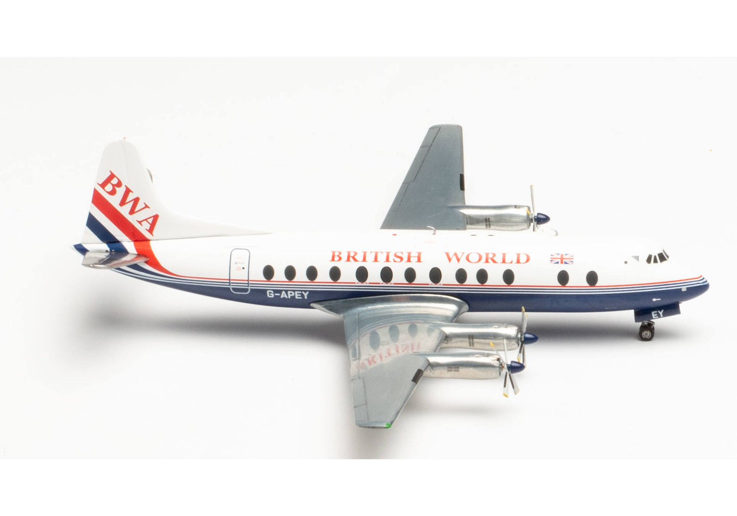 1/200 British World Airlines Vickers Viscount 800 25th Anniversary Last Viscount Passenger Flight G-APEY