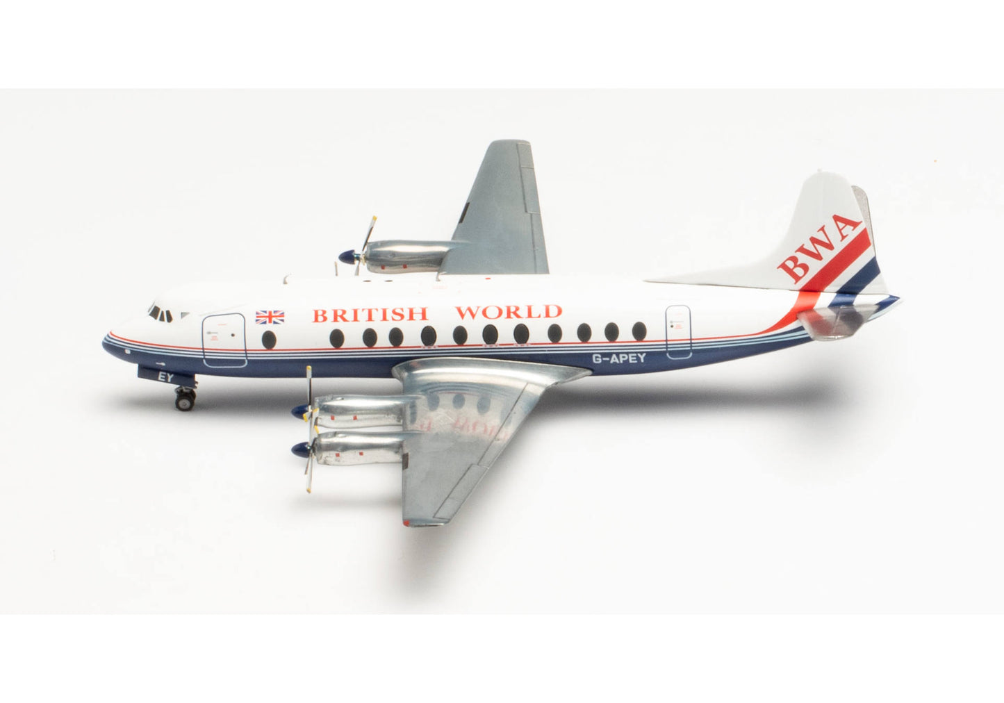1/200 British World Airlines Vickers Viscount 800 25th Anniversary Last Viscount Passenger Flight G-APEY