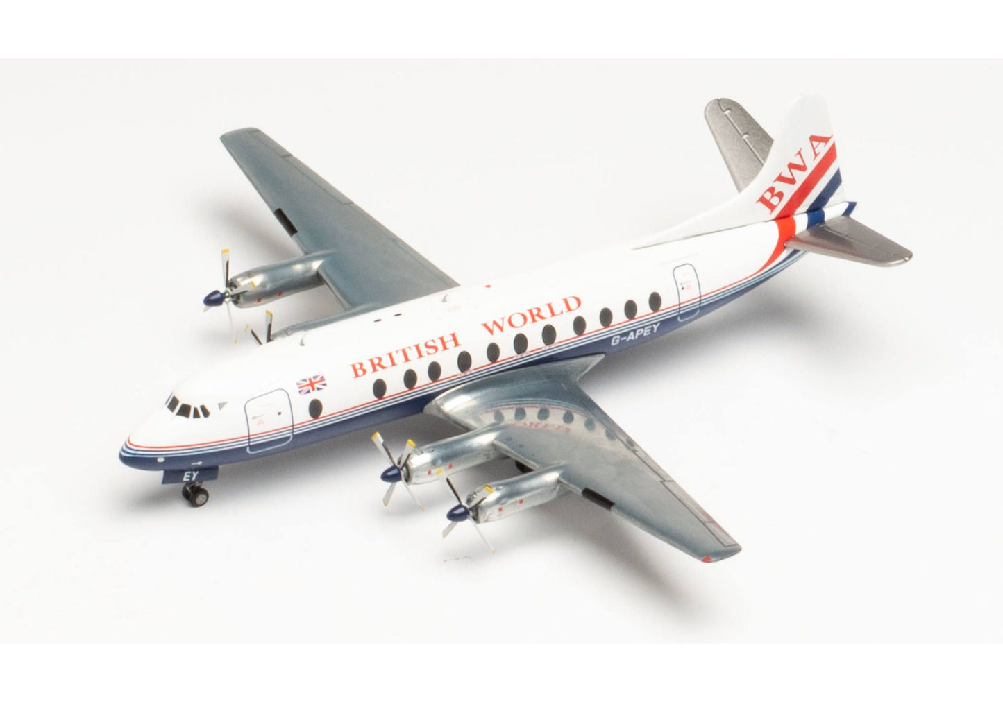 1/200 British World Airlines Vickers Viscount 800 25th Anniversary Last Viscount Passenger Flight G-APEY