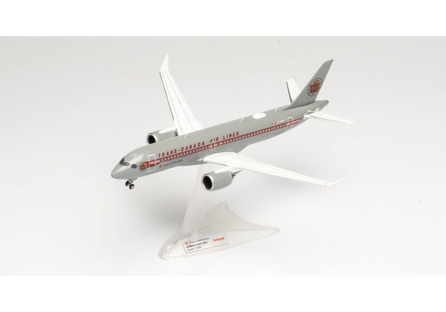 1/200 Air Canada Airbus A220-300 Trans-Canada Air Lines Retro Livery C-GNBN
