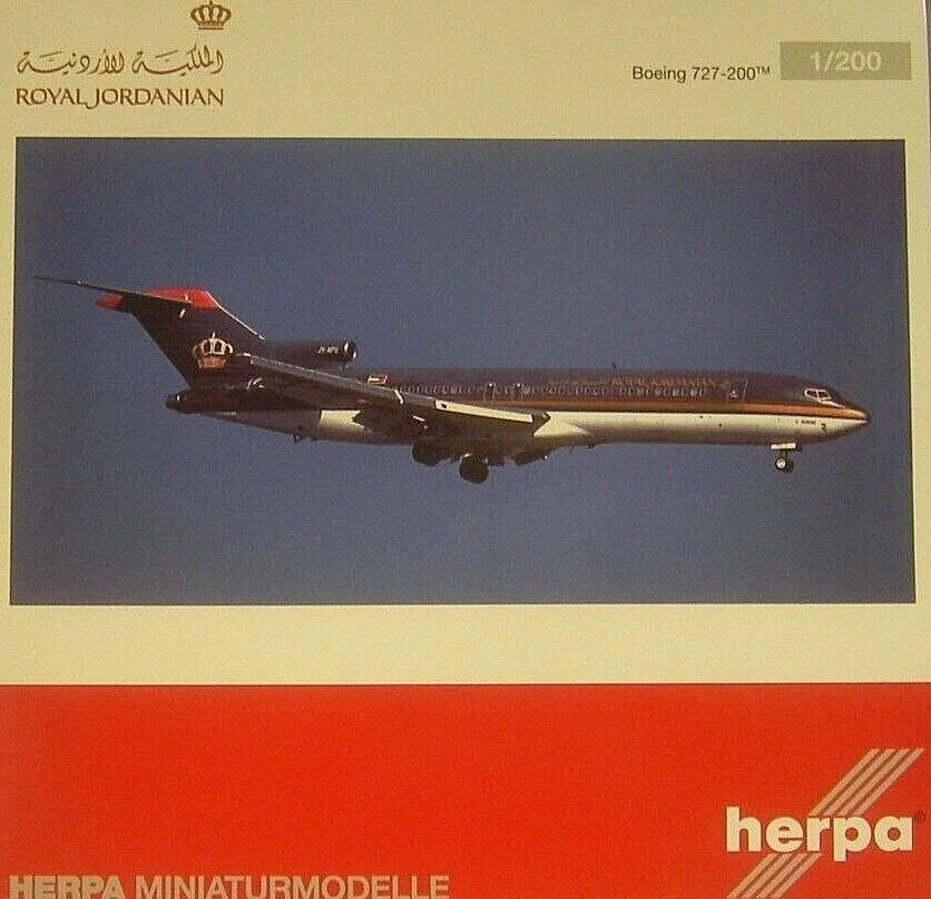 1/200 Royal Jordanian Boeing 727-200 JY-AFU "Azraq"