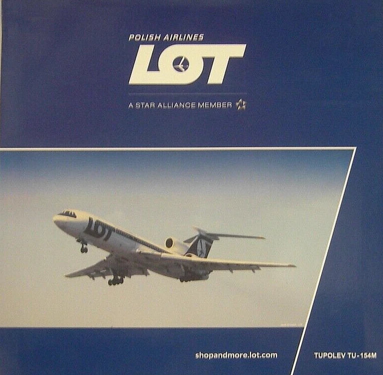 1/200 LOT Polish Airlines Tupolev TU-154M SP-LCI