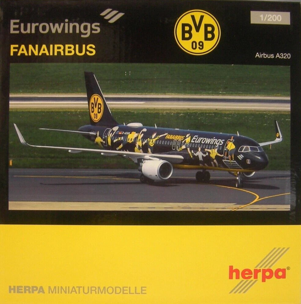 1/200 Eurowings Airbus A320 "BVB Fanairbus" D-AEWM