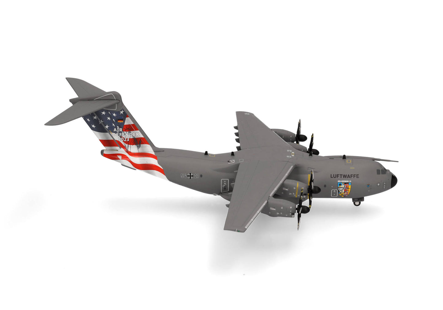 1/200 Luftwaffe Airbus A400M Atlas LTG 62 / Air Transport Wing 62 Wunstorf "Air Defender 2023" 54+21