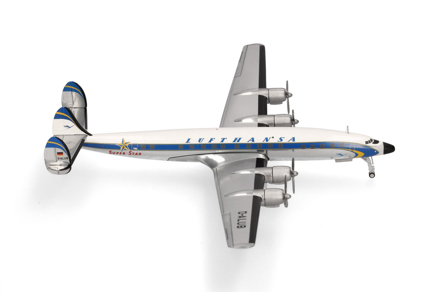1/200 Lufthansa Lockheed L-1649A Super Star Delivery Color Scheme D-ALUB