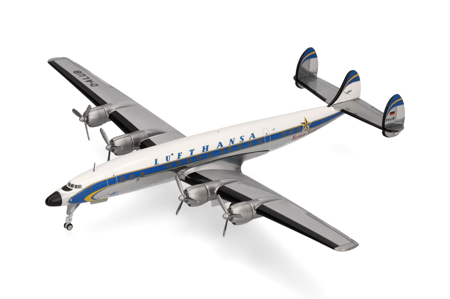 1/200 Lufthansa Lockheed L-1649A Super Star Delivery Color Scheme D-ALUB