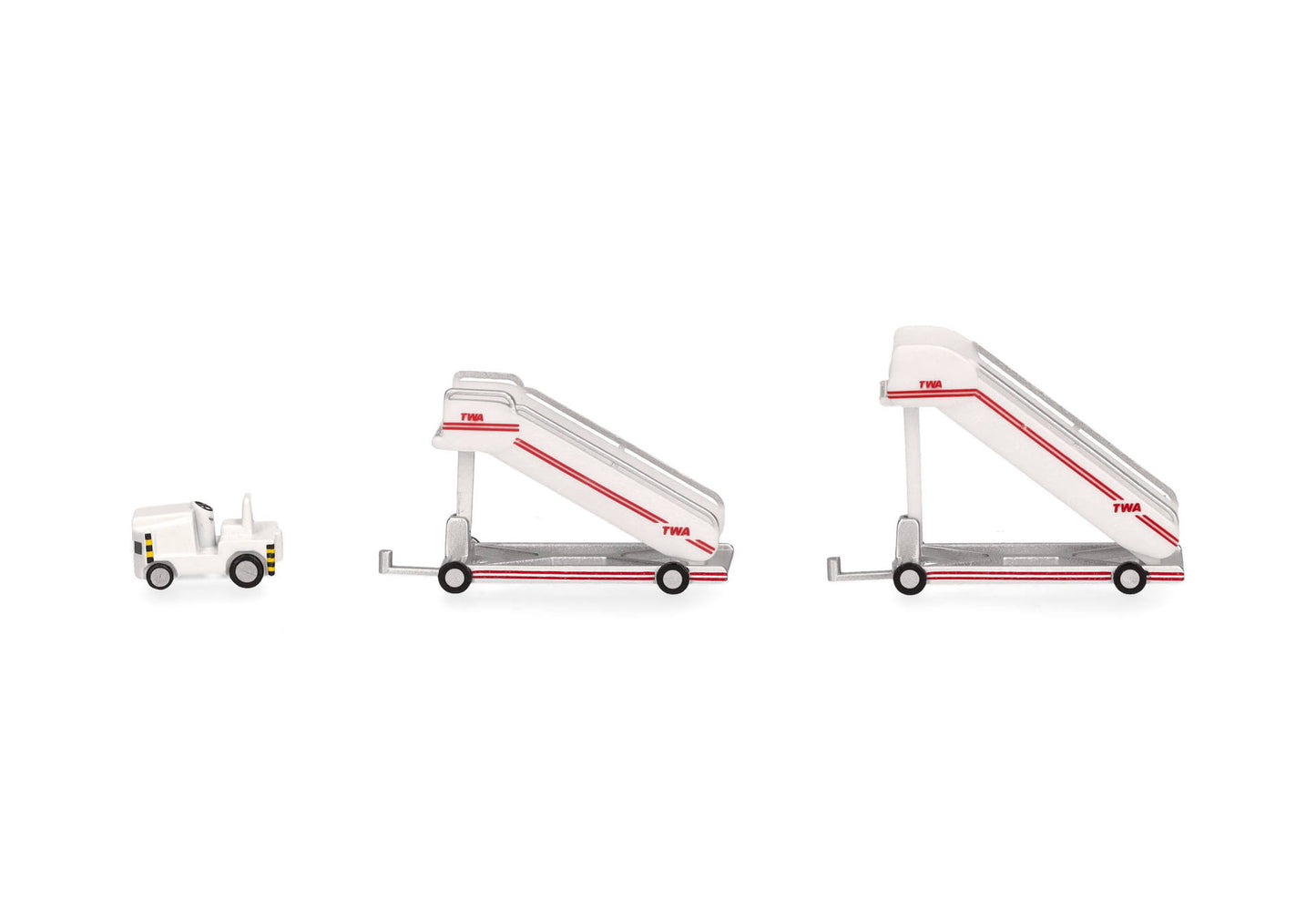 1/200 TWA Historic Passenger Stairs (2) with Tractor (1)