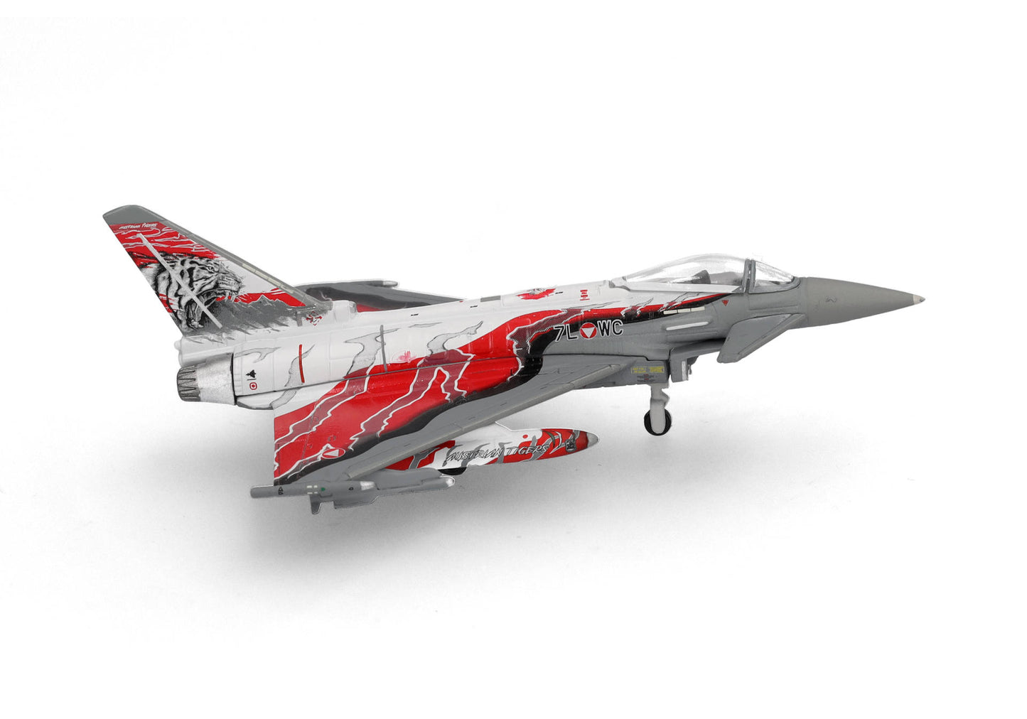 1/200 Austrian Air Force Eurofighter Typhoon Überwachungsgeschwader Zeltweg "Austrian Tigers" 7L-WC