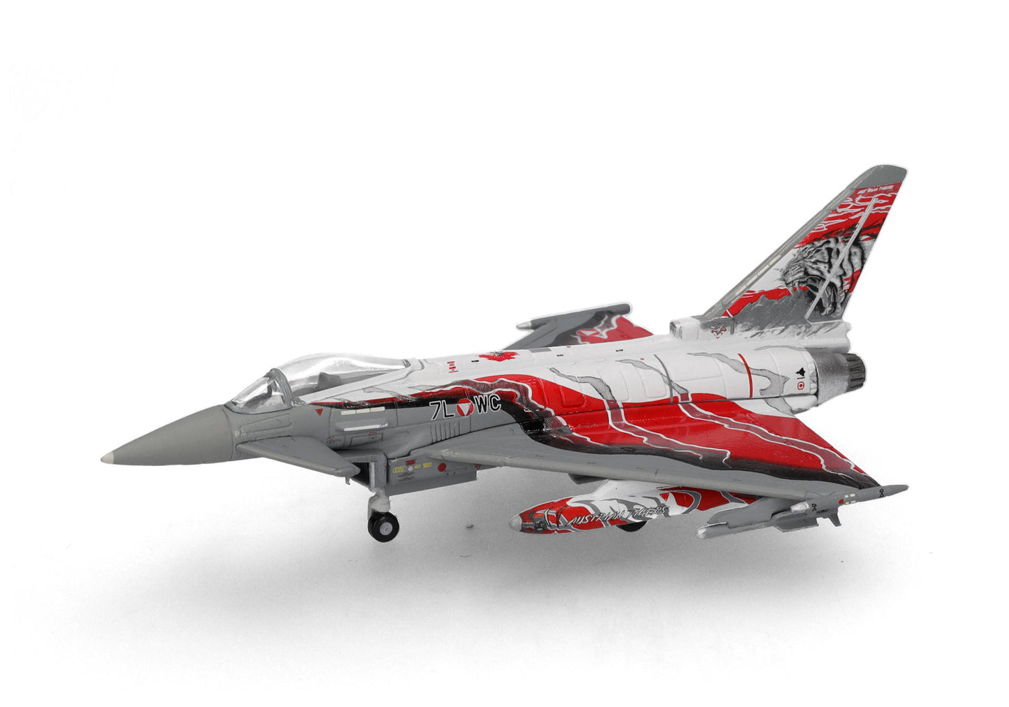 1/200 Austrian Air Force Eurofighter Typhoon Überwachungsgeschwader Zeltweg "Austrian Tigers" 7L-WC