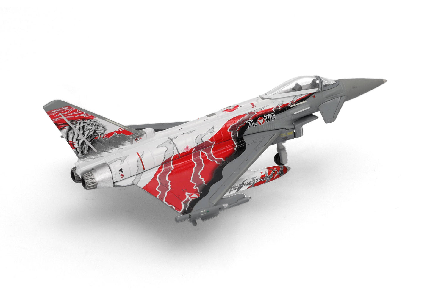 1/200 Austrian Air Force Eurofighter Typhoon Überwachungsgeschwader Zeltweg "Austrian Tigers" 7L-WC