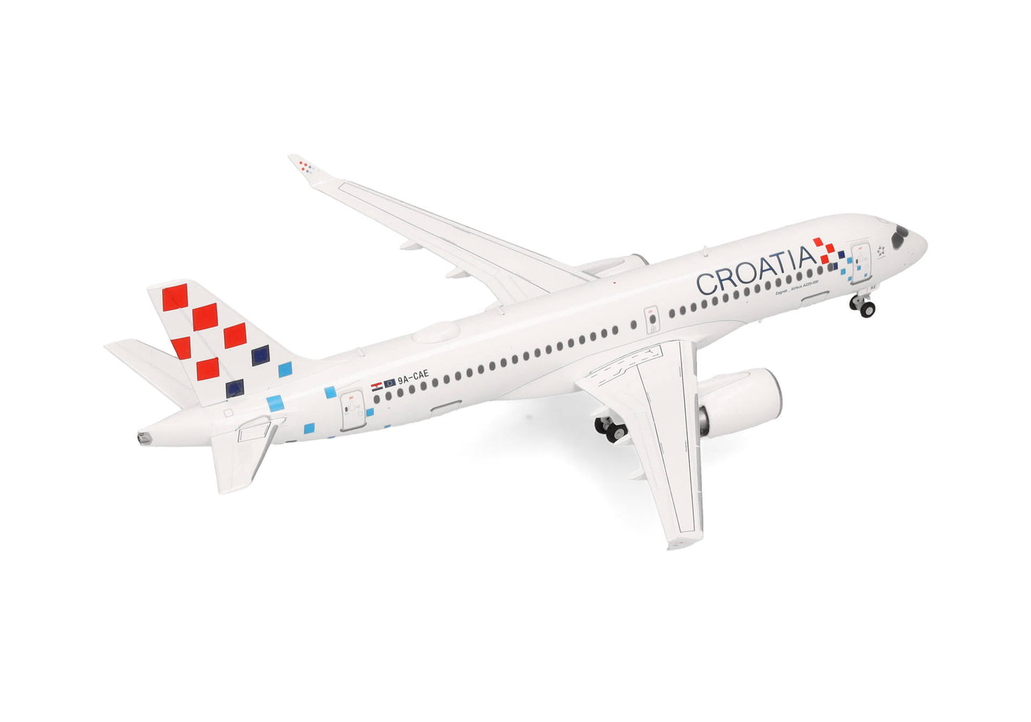 1/200 Croatia Airlines Airbus A220-300 9A-CAE