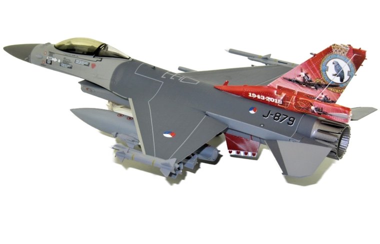1/72 Royal Netherlands Air Force Lockheed Martin F-16A 322 Squadron Leeuwarden AB 75th Anniversary J-879