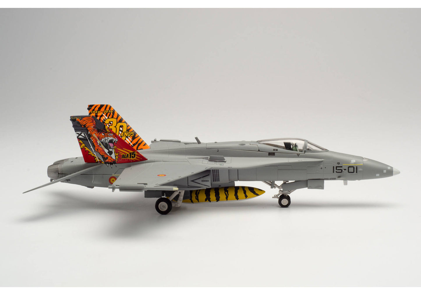 1/72 Spanish Air Force McDonnell Douglas EF-18A (F/A-18A) Hornet Ala 15 (15th Wing) Zaragoza Air Base NATO "Tiger Meet" C.15-14 / 15-01