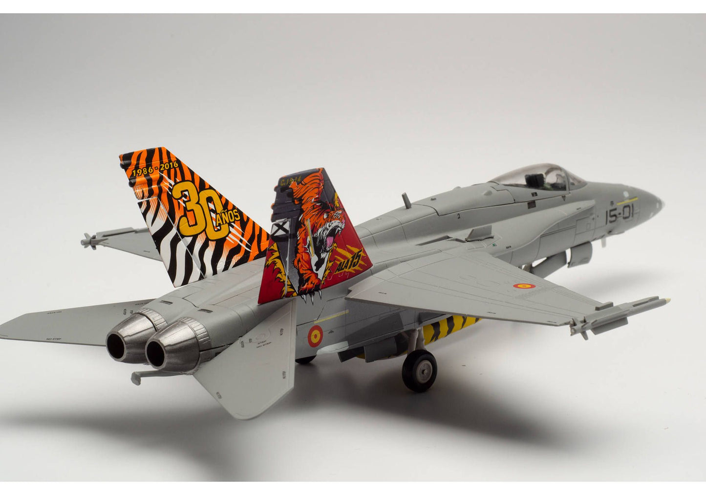 1/72 Spanish Air Force McDonnell Douglas EF-18A (F/A-18A) Hornet Ala 15 (15th Wing) Zaragoza Air Base NATO "Tiger Meet" C.15-14 / 15-01