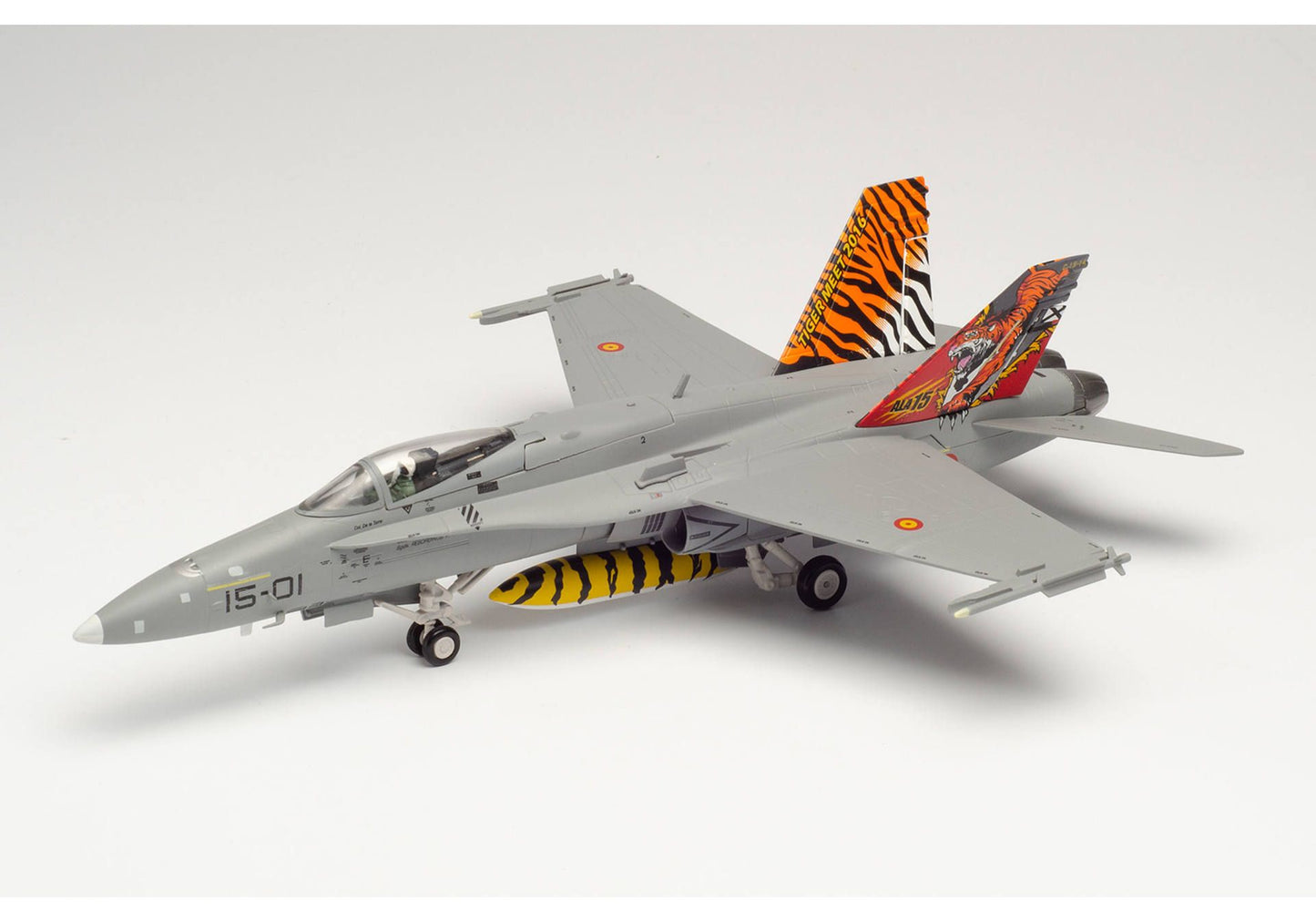 1/72 Spanish Air Force McDonnell Douglas EF-18A (F/A-18A) Hornet Ala 15 (15th Wing) Zaragoza Air Base NATO "Tiger Meet" C.15-14 / 15-01