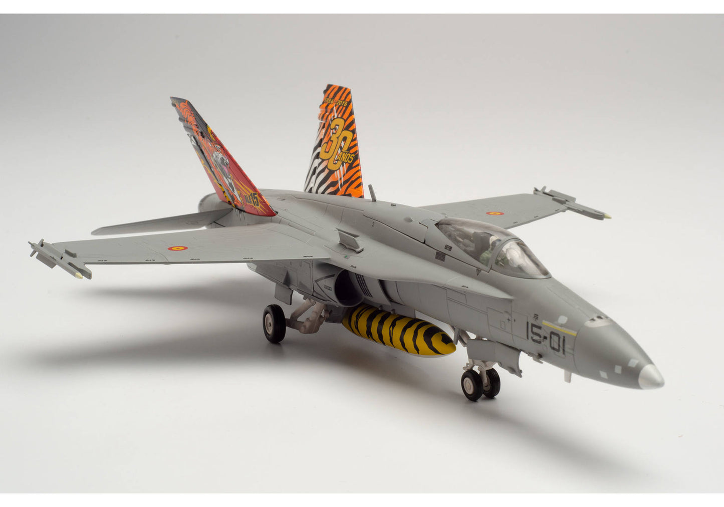1/72 Spanish Air Force McDonnell Douglas EF-18A (F/A-18A) Hornet Ala 15 (15th Wing) Zaragoza Air Base NATO "Tiger Meet" C.15-14 / 15-01