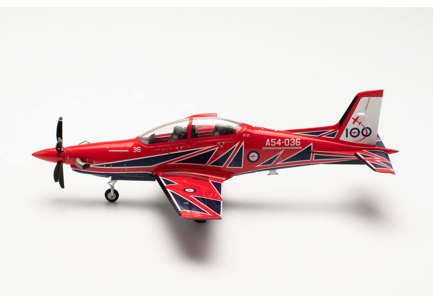 1/72 Royal Australian Air Force Pilatus PC-21 Roulettes Aerobatic Team "RAAF 100"A54-036