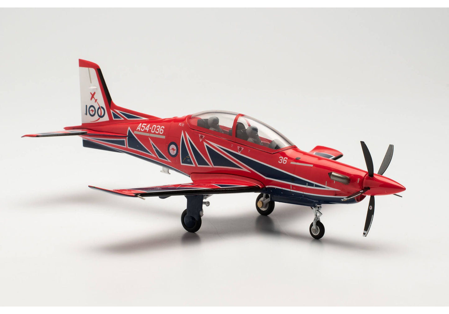 1/72 Royal Australian Air Force Pilatus PC-21 Roulettes Aerobatic Team "RAAF 100"A54-036